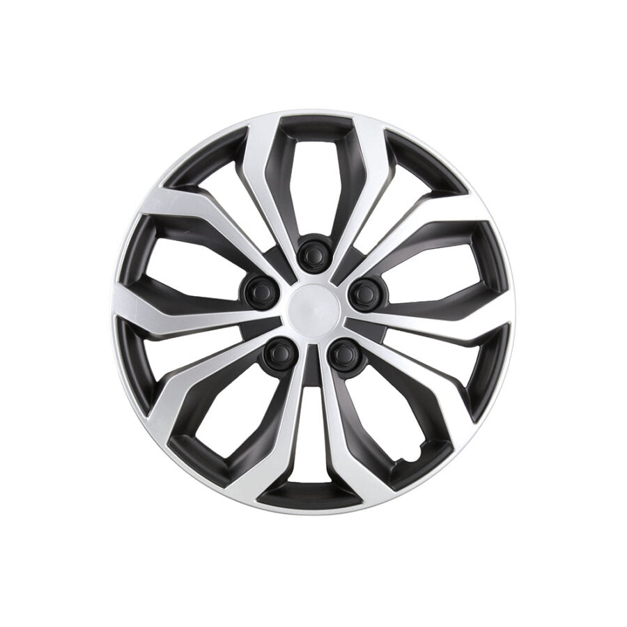 4 Copricerchi NORAUTO argento/neri 15''